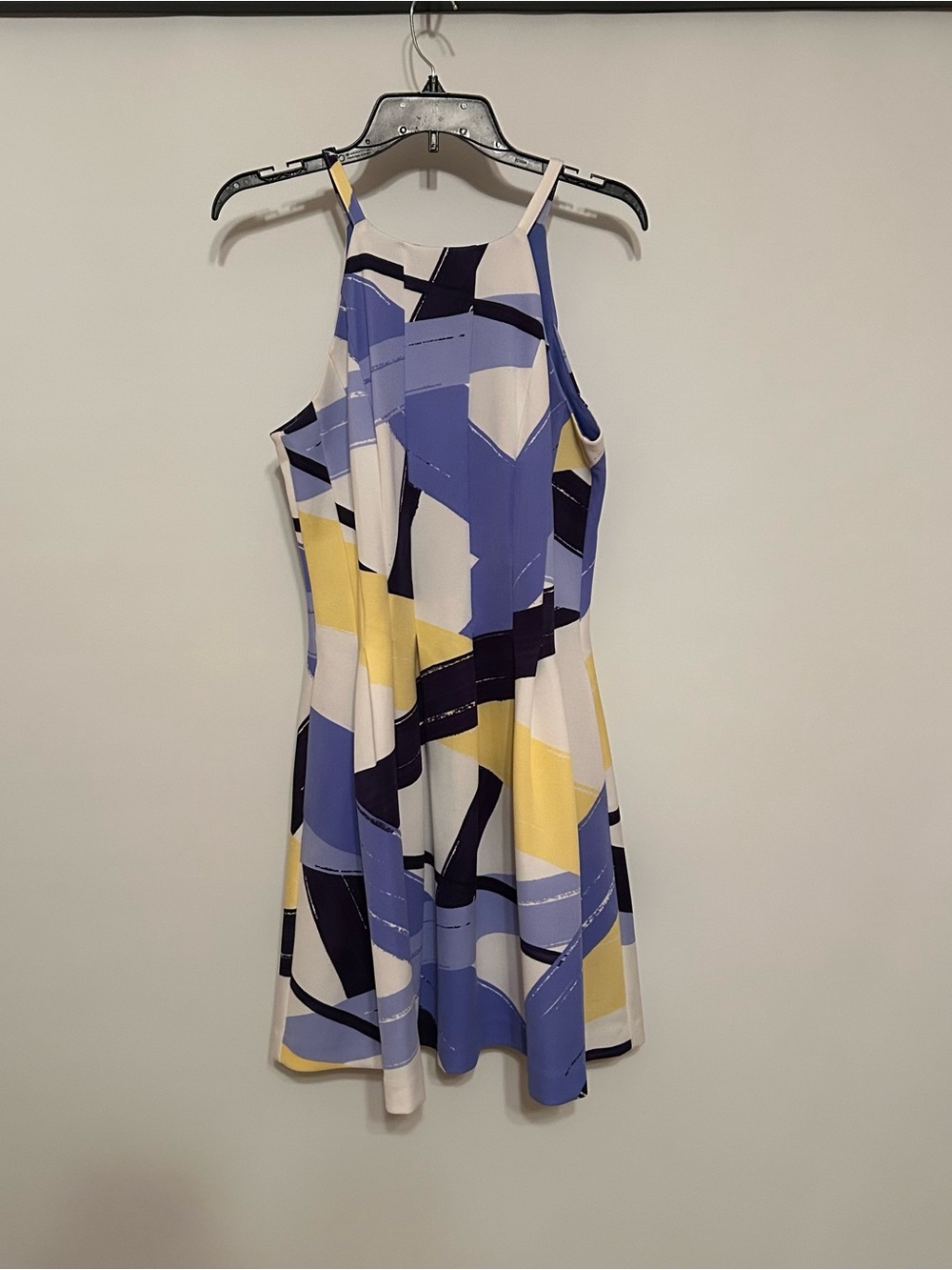 Vince Camuto Royal Blue and Pink Colorblock Dress